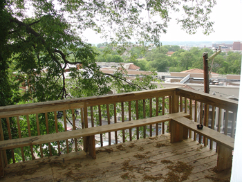 One of the best features of the shop is the second-floor backporch. A great place to sit and read.